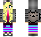 blonde pusheen ombre girl