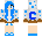 blue cake girl