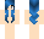 dark blue haired girl