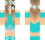 neon blue girl