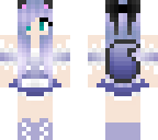 purple kitty maid