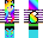 rainbow fox girl