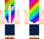 teen girl rainbow