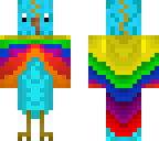 a rainbow blue bird