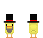 bearded top hat chicken