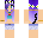 cat girl with purple hair