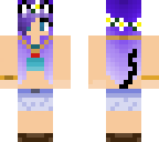 cat girl with purple hair