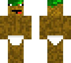 derpy grassblock in a diaper