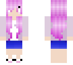 girl with pink hair and cardigan