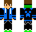 green and blue creeper dude