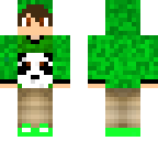 green panda boy