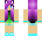 purple haired neko