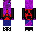 purple toxic wolf face