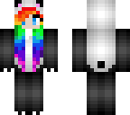 rainbow panda girl