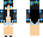 black hair flower girl2