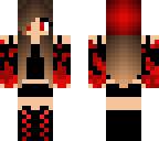 blood red girl with red eyes