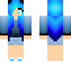 blue cat girl