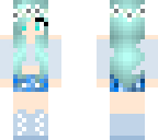 blue flower girl