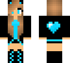 blue heart girl