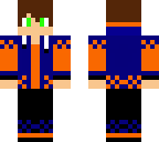 boy orange blau