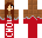 chocolate girl red wrapper