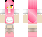 cute pink neko maid