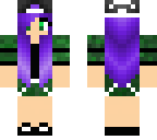 green and purple girl