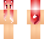 kitty girl base with red to white hair