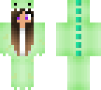 lime dino girl