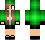 my skin green