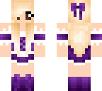 purple maid's dress
