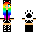 rainbowe girl cat