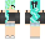 blue haired girl