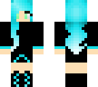blue haired girl