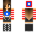 captain america girl skin