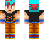 goku rojo y azul