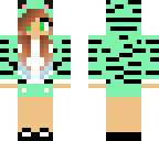 mint zebra girl