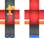 red hoodie girl