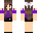 two layer purple and pink girl skin
