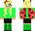 blonde haired green ladybug girl