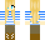 blue and white striped