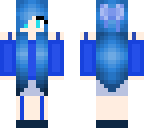 blue buble girl