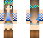 blue flower girl two