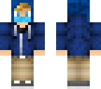 blue hoodie boy