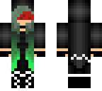 girl green hair aaron
