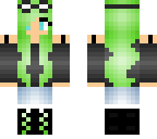 green haired girl