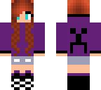 minecraft creeper girl