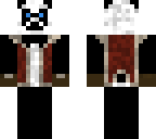 panda in red vest