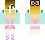 pastel girl with hair bow