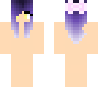 purple hair base with bow